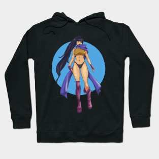 Bikini, scarf, high heel boots pinup Hoodie